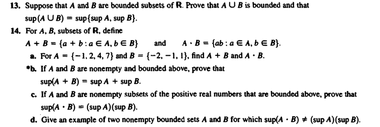 Solved 13. Suppose That A And B Are Bounded Subsets Of R. | Chegg.com