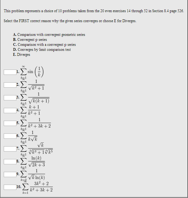 Solved This Problem Represents A Choice Of 10 Problems Taken | Chegg.com