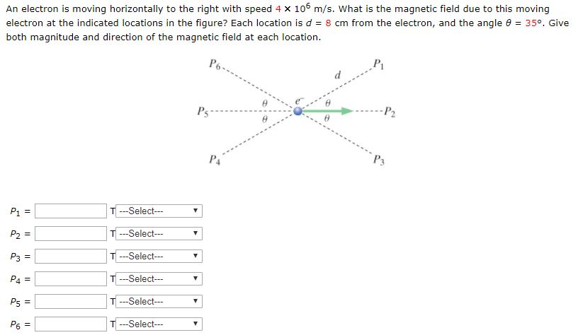 Solved An electron is moving horizontally to the right with | Chegg.com