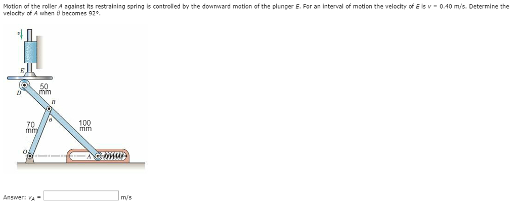 Horizontal Restraining Spring Solved I can't seem to figure out how they get this answer.. | Chegg.com