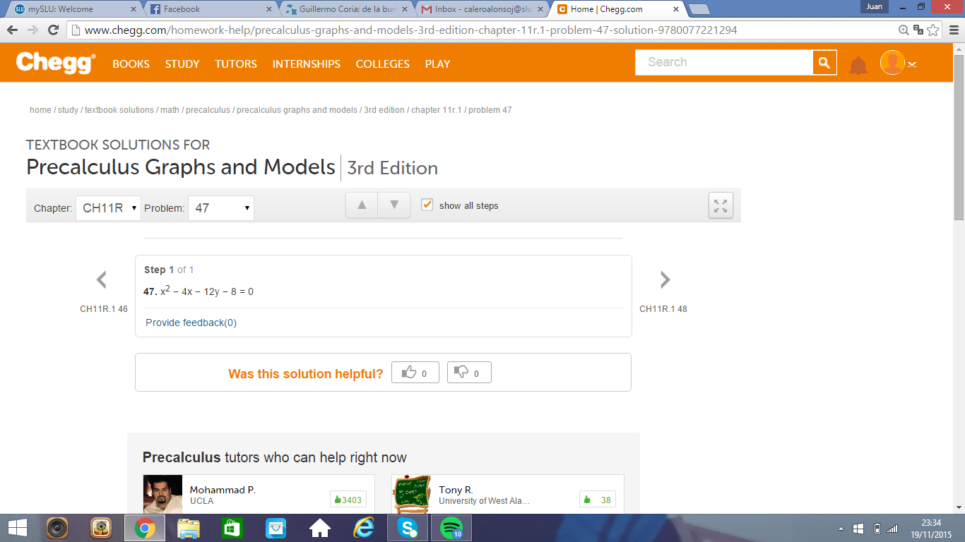 Solved Can you show me the steps to find the equation of a | Chegg.com