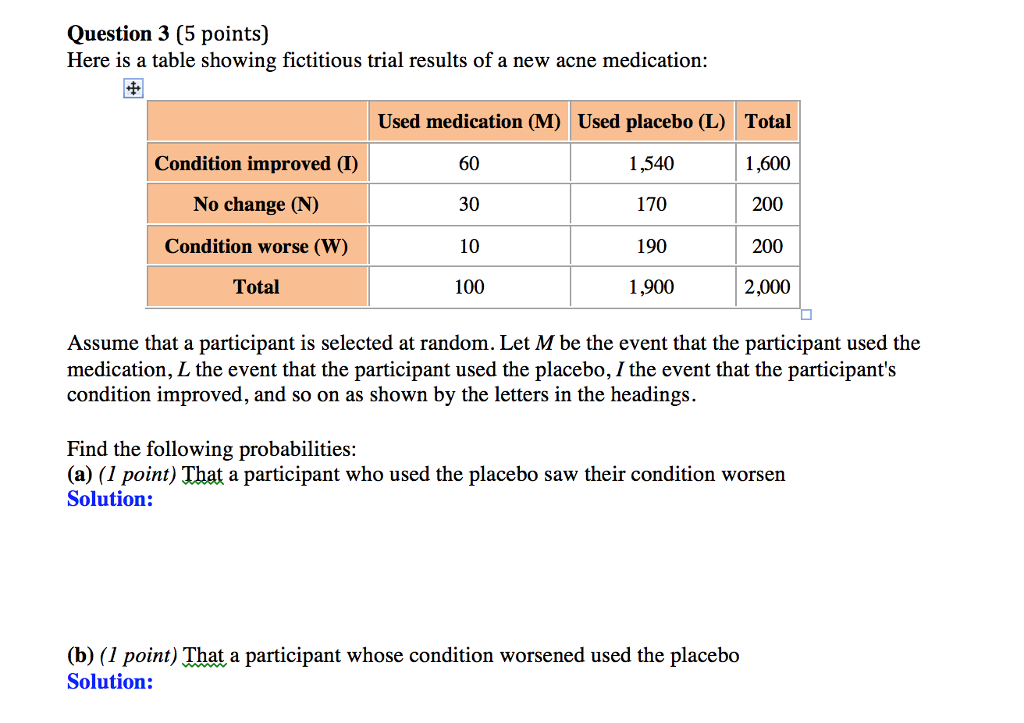 Solved Question 3 5 Points Here Is A Table Showing