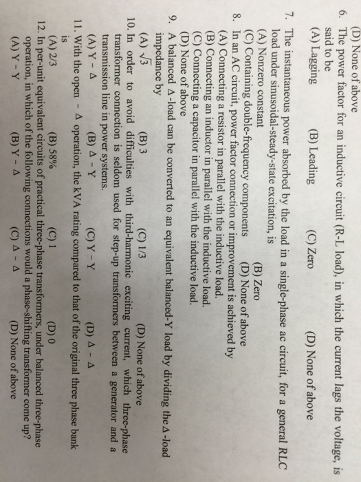 solved-the-power-factor-for-an-inductive-circuit-r-l-load-chegg