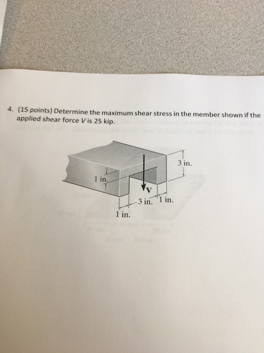 Solved Determine the maximum shear stress in the member | Chegg.com
