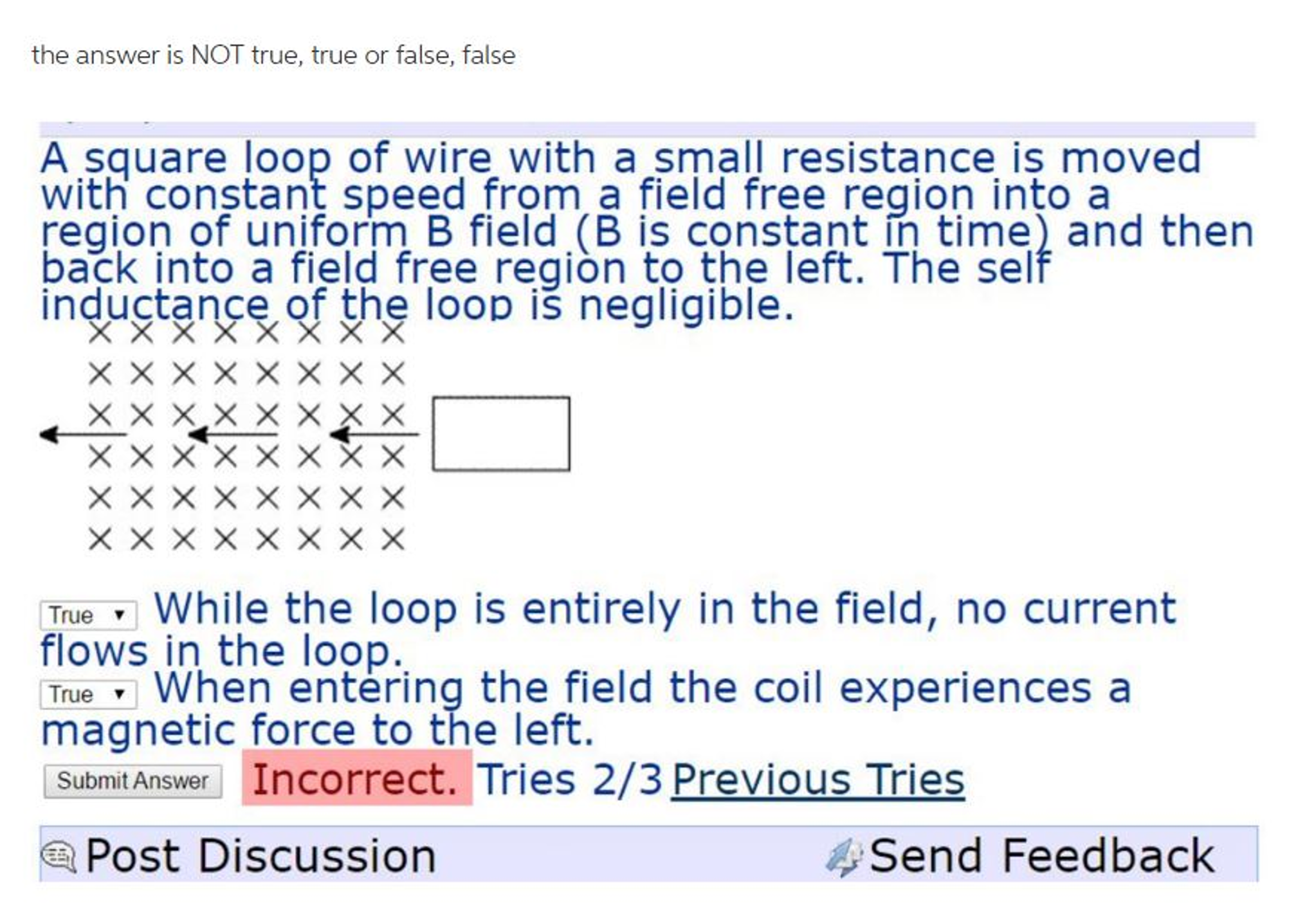 Solved A Square Loop Of Wire With A Small Resistance Is | Chegg.com