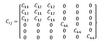 Solved Show that the stiffness matrix of cubic crystals (a = | Chegg.com