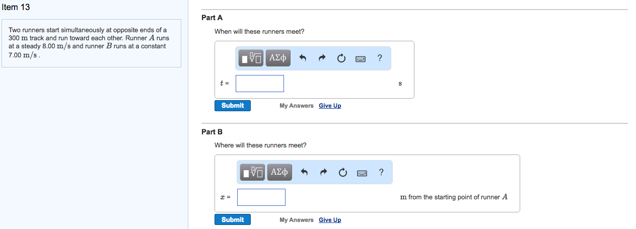 Solved Two Runners Start Simultaneously At Opposite Ends Of | Chegg.com