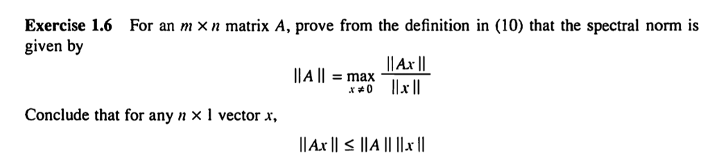 Solved For an m times n matrix A, prove from the definition | Chegg.com