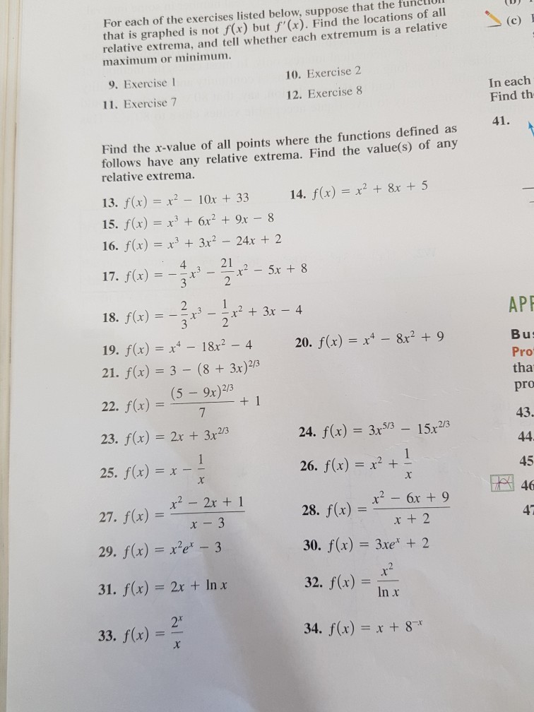 Solved or each of the exercises listed below, suppose that | Chegg.com