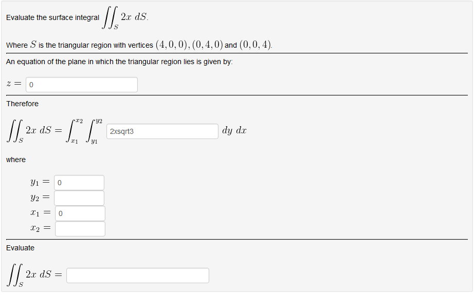 Solved Evaluate the surface integral Where S is the | Chegg.com