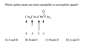 Solved Which Carbon Atoms Are Most Susceptible To | Chegg.com