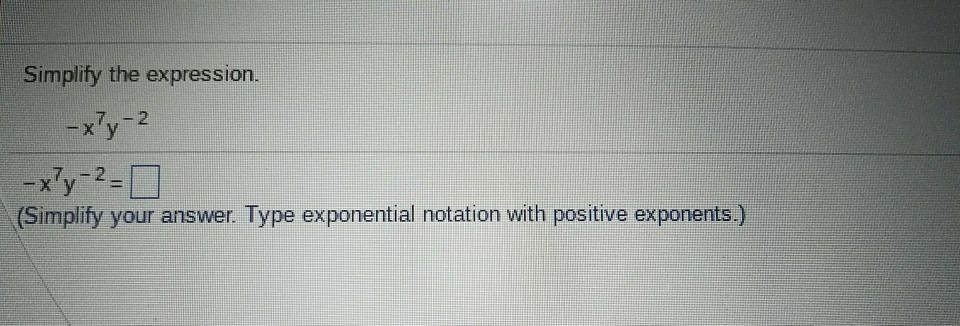 Solved Simplify The Expression Simplify Your Answer Type Chegg