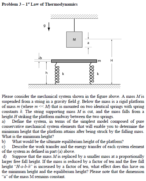 Solved Problem 3-1st Law of Thermodynamics m Please consider | Chegg.com