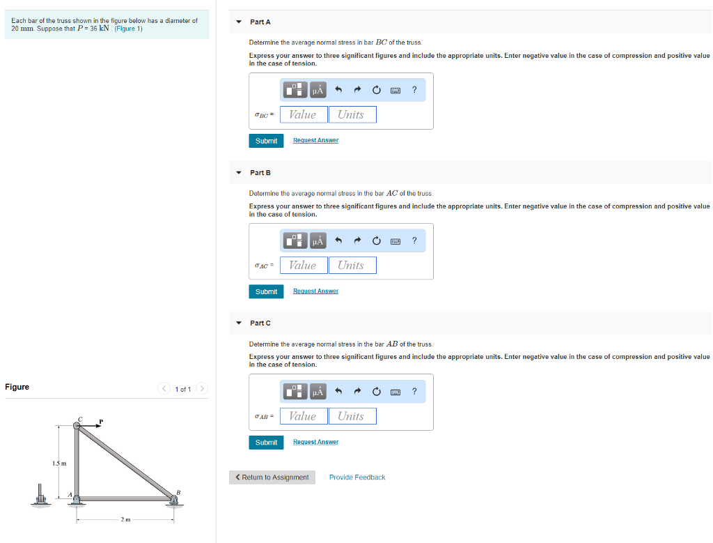 Solved Each bar of the truss shown in the figure below has a | Chegg.com