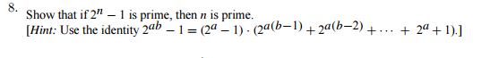 2 n 1 is not prime