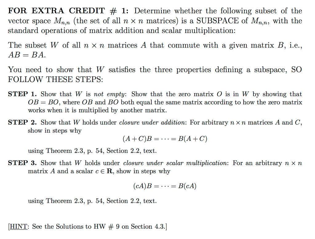 algebra 1 extra credit assignment