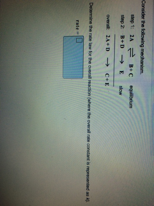 Solved Consider the following mechanism. Step 1: 2AB + C | Chegg.com
