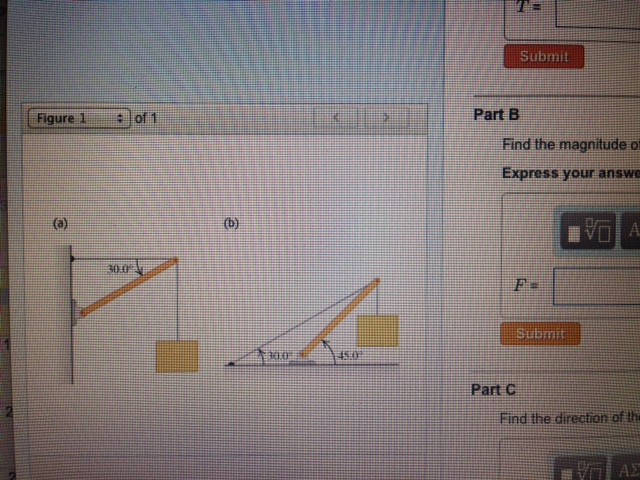 Solved (Figure 1) In each case let w be the weight of the | Chegg.com