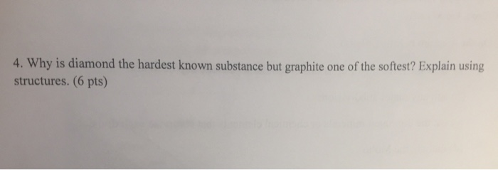 solved-why-is-diamond-the-hardest-known-substance-but-chegg