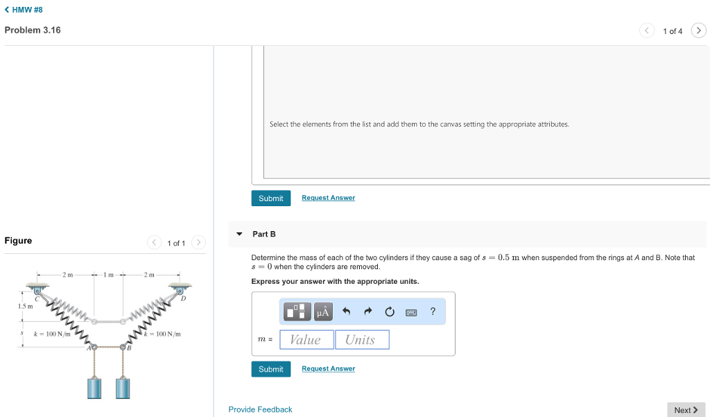 Solved Problem 3.16 1 of 4 Select the elements from the list | Chegg.com