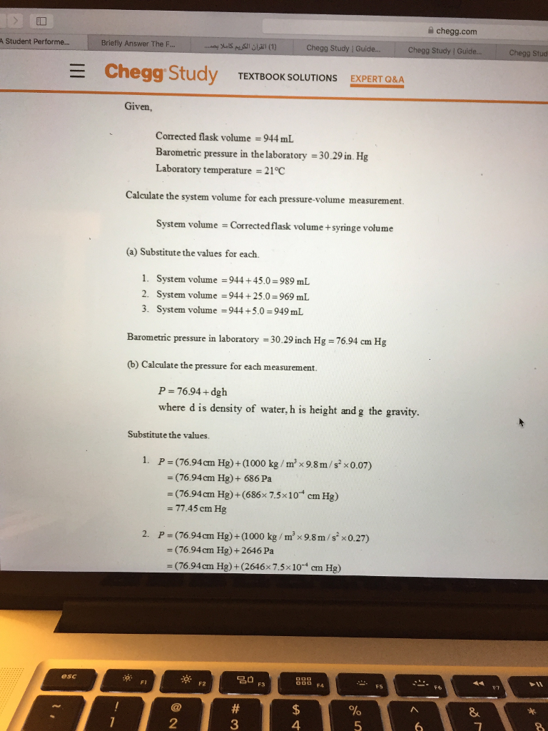 Solved Lab 13 Studying Boyle's Law CALCULATIONS Do the