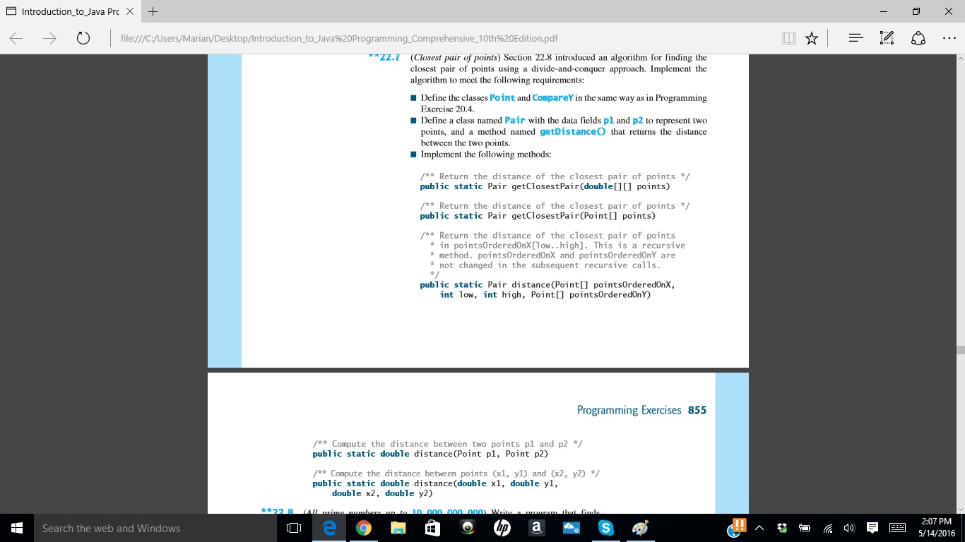 Solved Java exercise 22.7 to see the image better, open it | Chegg.com