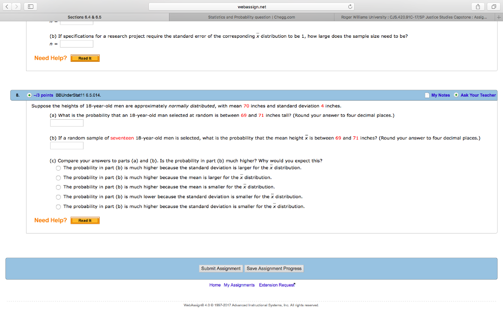 Probability and statistics answers