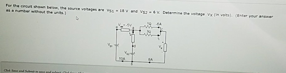 Solved For the circuit shown below, the source voltages are | Chegg.com