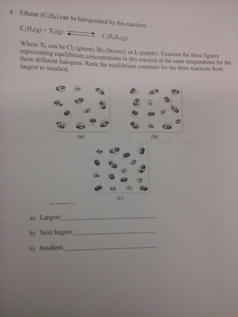 Solved Ethene C 2H 4 can be halogenated by this reaction