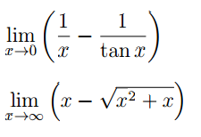 Solved lim x right arrow o (1 by x - 1 by tan x ) lim x | Chegg.com