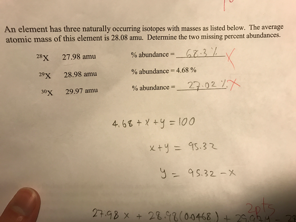 solved-an-element-has-three-naturally-occurring-isotopes-chegg