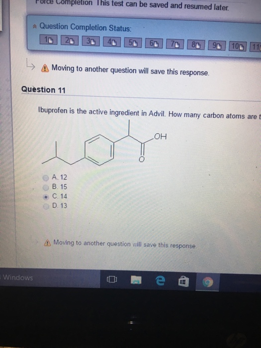 Solved Ibuprofen is the active ingredient in Advil. How many