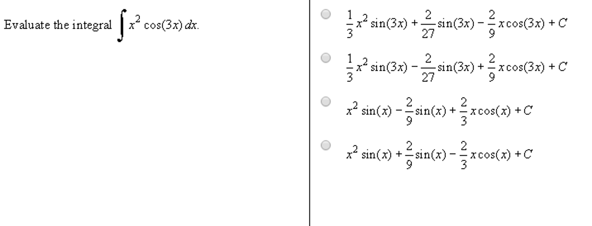 Первообразная cos 2 3x. Интеграл cos3x. Интеграл cos^3. Интеграл sin^2(x/2). Интеграл x2 sin x3.