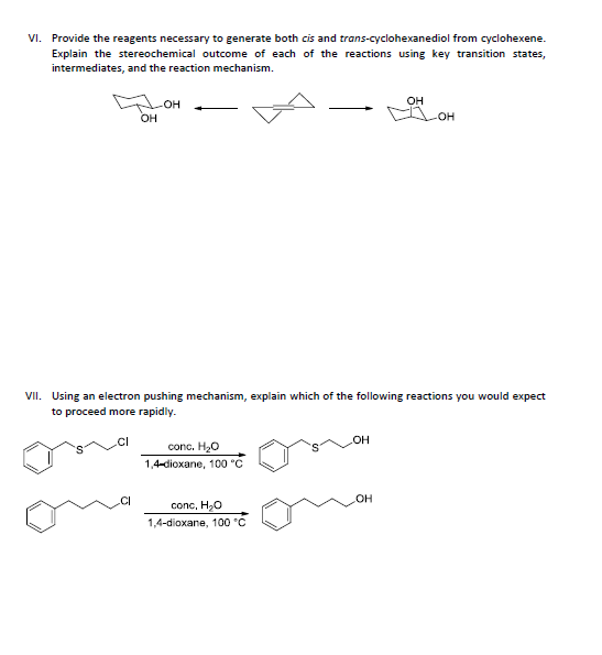 Solved Provide the reagents necessary to generate both cis | Chegg.com