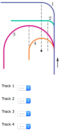 Solved Question 1 The Figure Shows Four Tracks (either Half- | Chegg.com