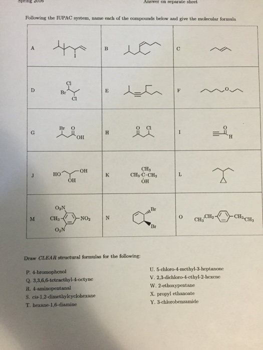 solved-draw-clear-structural-formulas-for-the-following-chegg