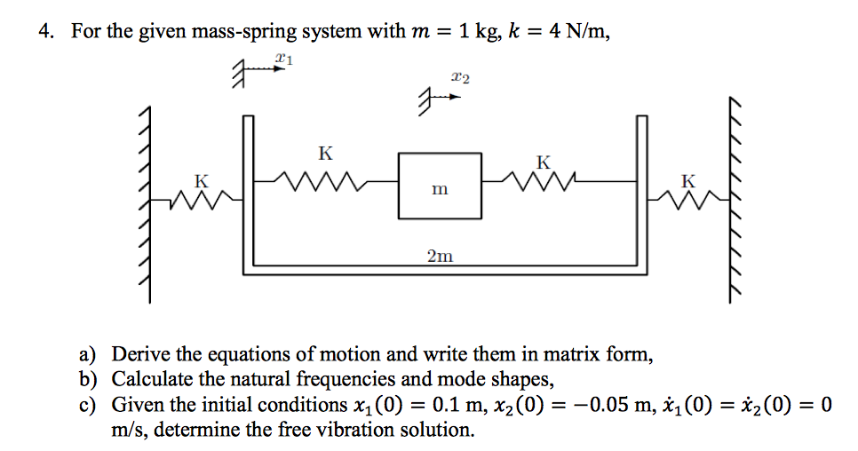 Equation Of Motion For Spring Mass System