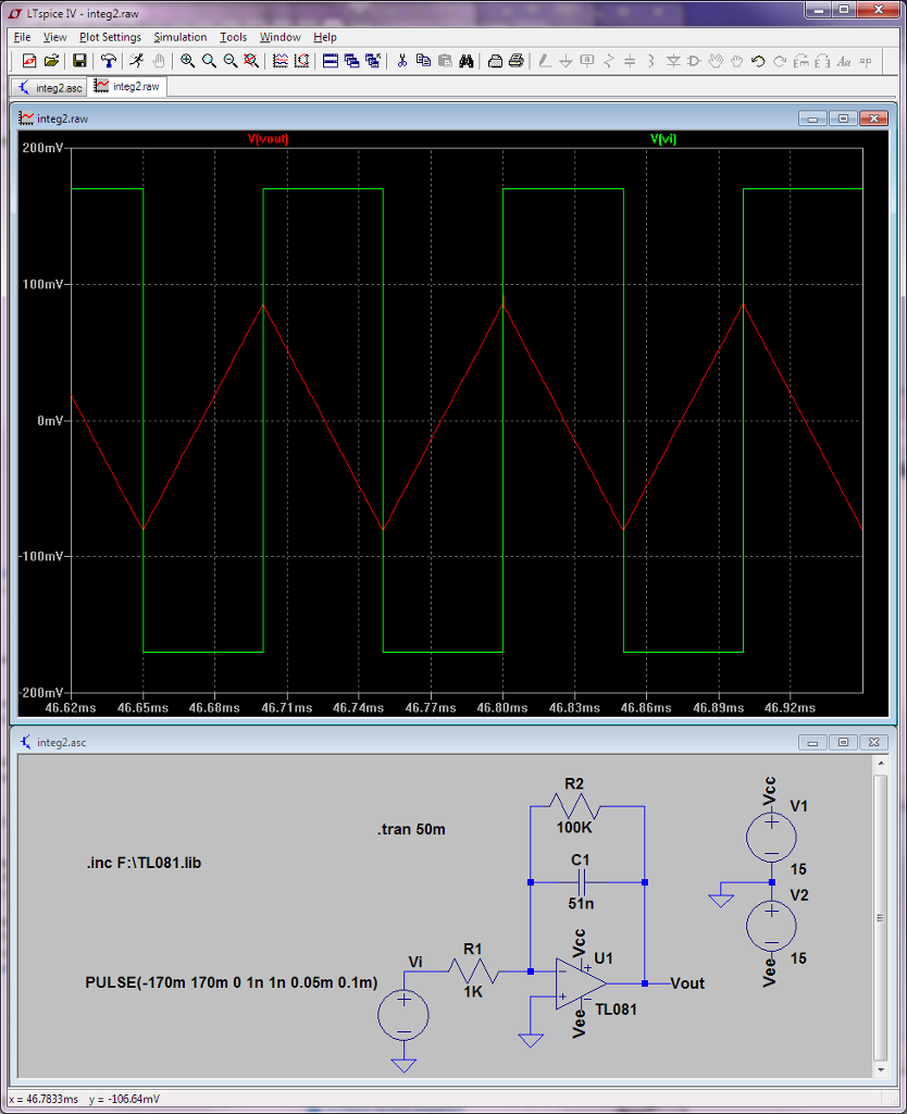 Solved I am trying to convert a square wave into a | Chegg.com