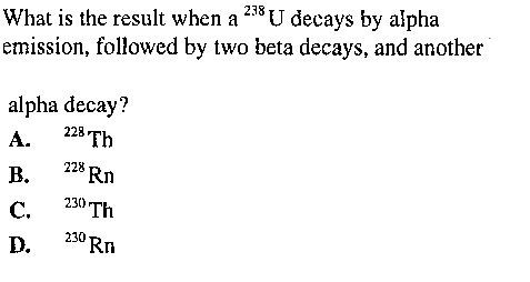 Solved What is the result when a 238U decays by alpha | Chegg.com