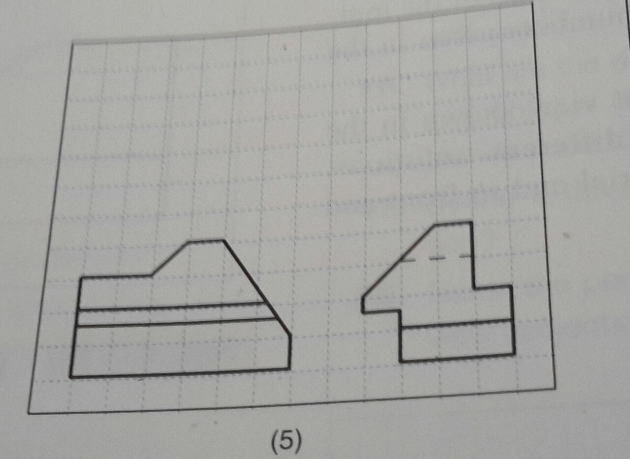 Solved You have the front and right side view. FInd the top | Chegg.com
