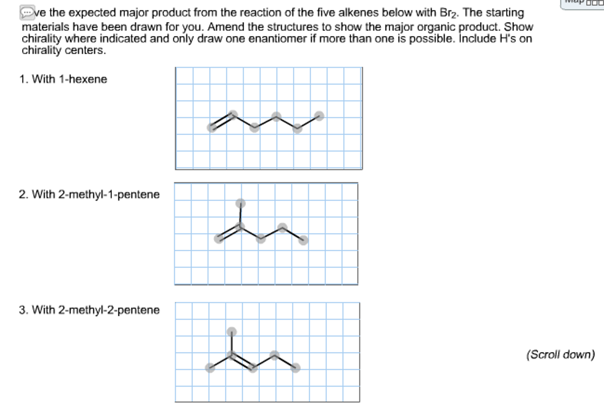 Solved Give the expected major product from the reaction of