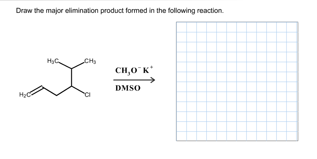 draw the major elimination product formed in the reaction share4uhoshiro