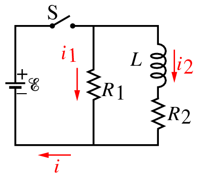 Solved The diagram shows an RL circuit with a switch. ? = | Chegg.com