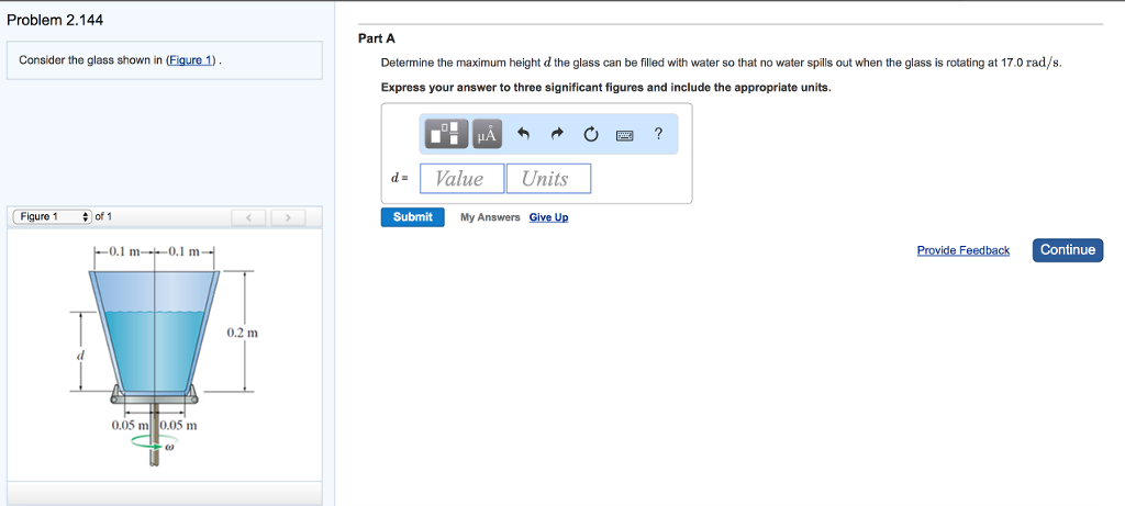 Solved Problem 2.144 Part A Consider the glass shown in | Chegg.com