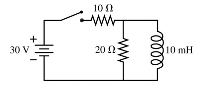 Solved The switch in the circuit shown below has been open | Chegg.com