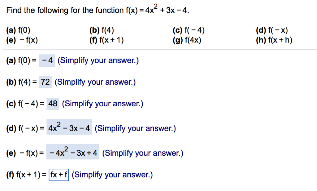 simplify a fx equation