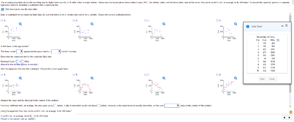 solved-the-accompanying-table-shows-the-round-trip-fare-for-chegg