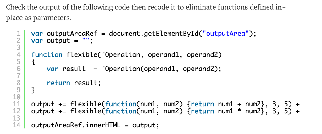 Solved Check the output of the following code then recode it | Chegg.com