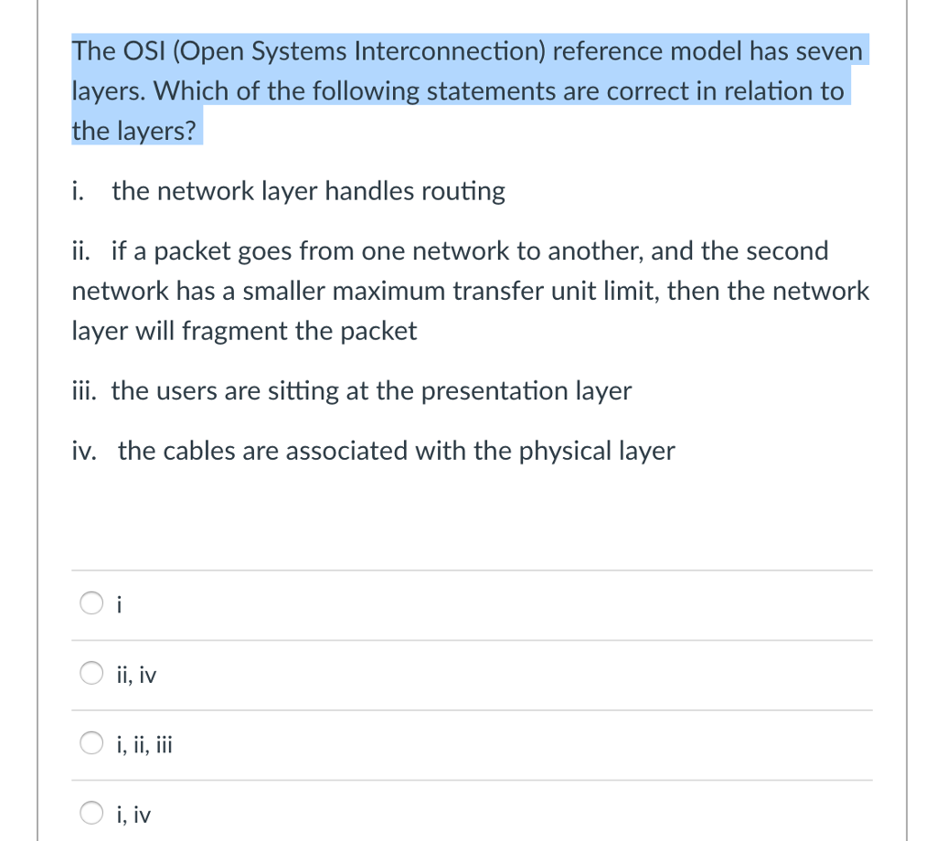 Solved The Osi Open Systems Interconnection Reference Chegg Solved The Osi Open Systems Interconnection Reference Chegg