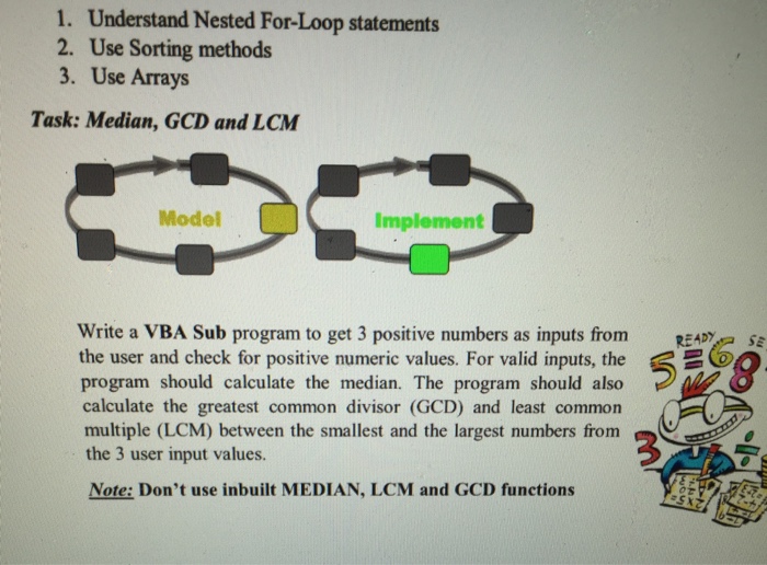 Solved 1. Understand Nested For-Loop statements 2. Use | Chegg.com